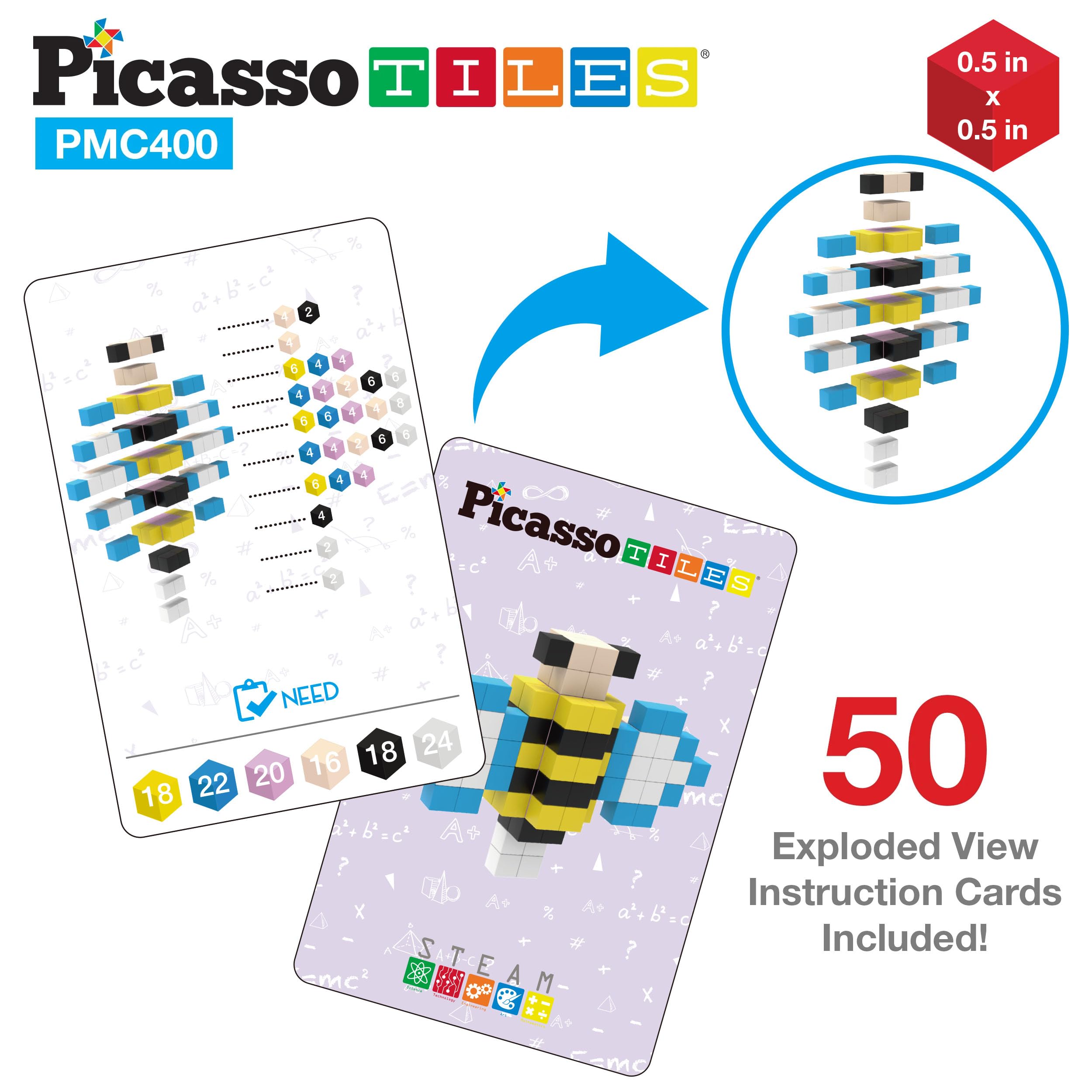 Cubo de Rompecabezas Magnético de Píxeles Picasso 0.5" 400 - Imagen 4