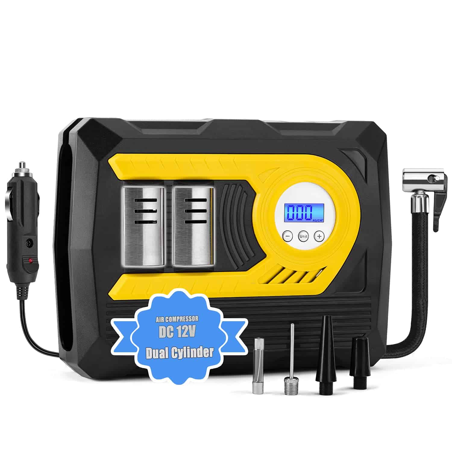 Compresor de Aire para Inflar Neumáticos de Coche, DC 12V