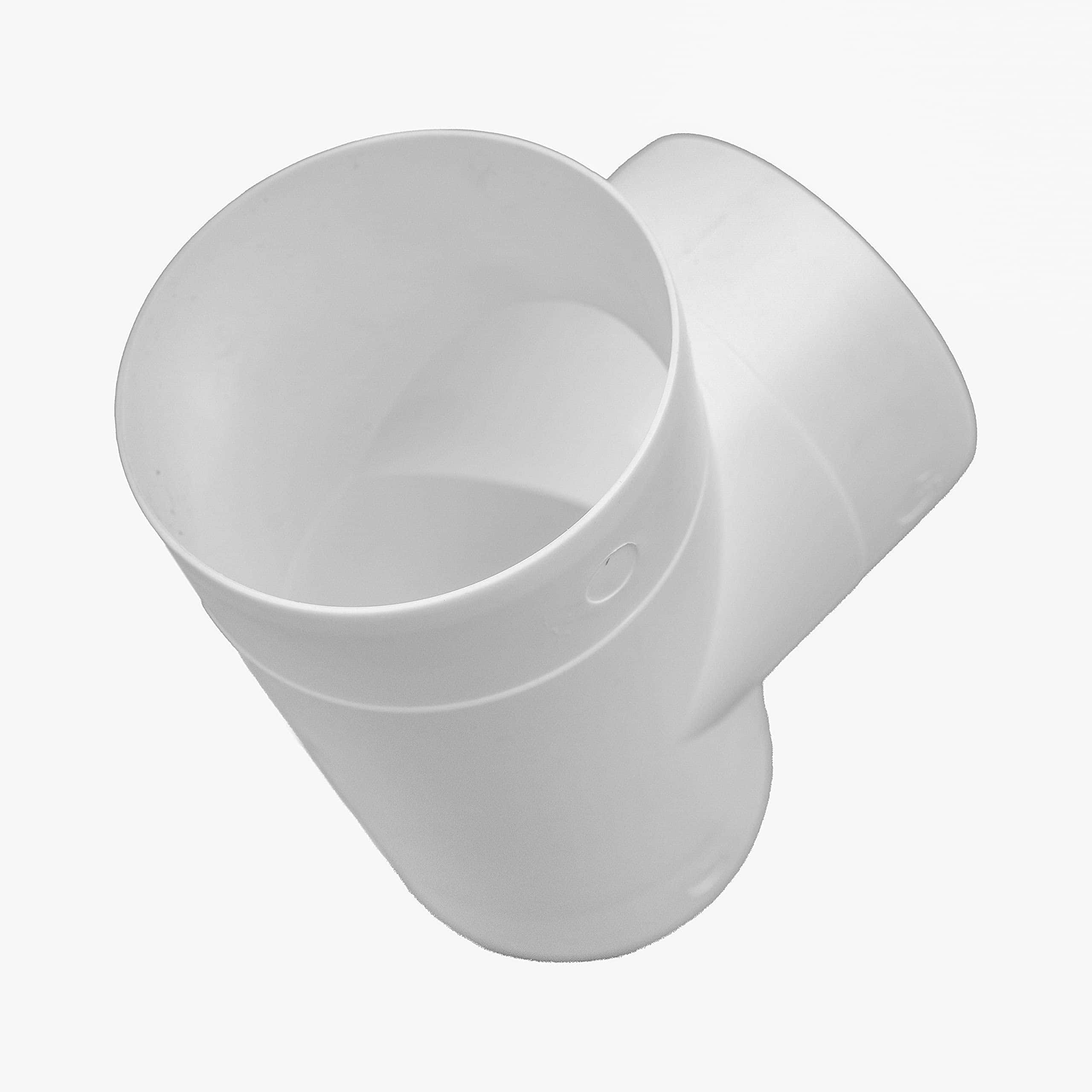 Conector de ducto de plástico de 4" pulgadas de 3 vías. - Imagen 3