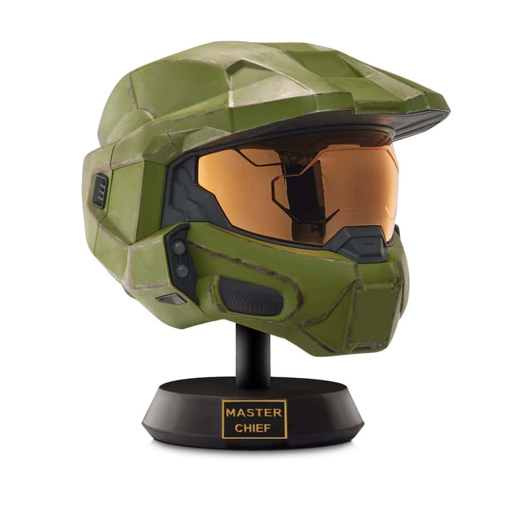 Casco Deluxe de HALO Master Chief con Soporte - Luces LED a