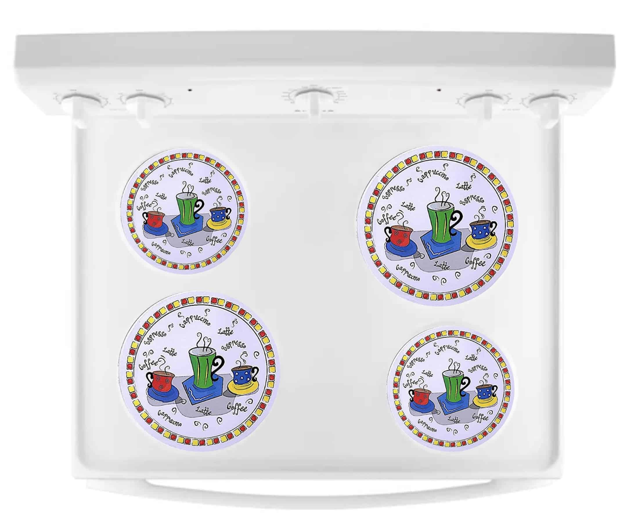 Set de 4 quemadores eléctricos decorativos de cocina con - Imagen 5