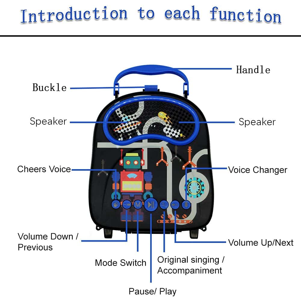 Máquina de Karaoke para Niños y Niñas con 2 Micrófonos - Imagen 7