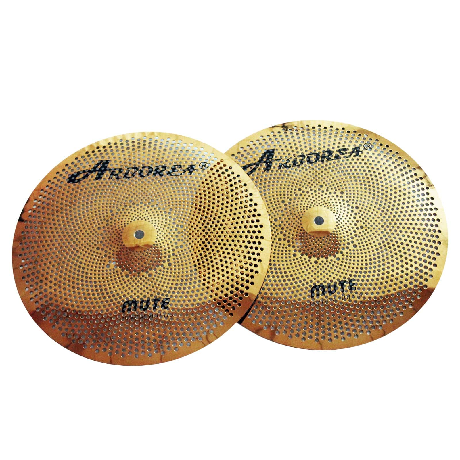 Platillo Mudo Arborea de Baja Volumen Dorado 14" para