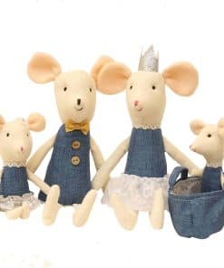 Familia Ratón Muñecos de Peluche Juguete Regalo de