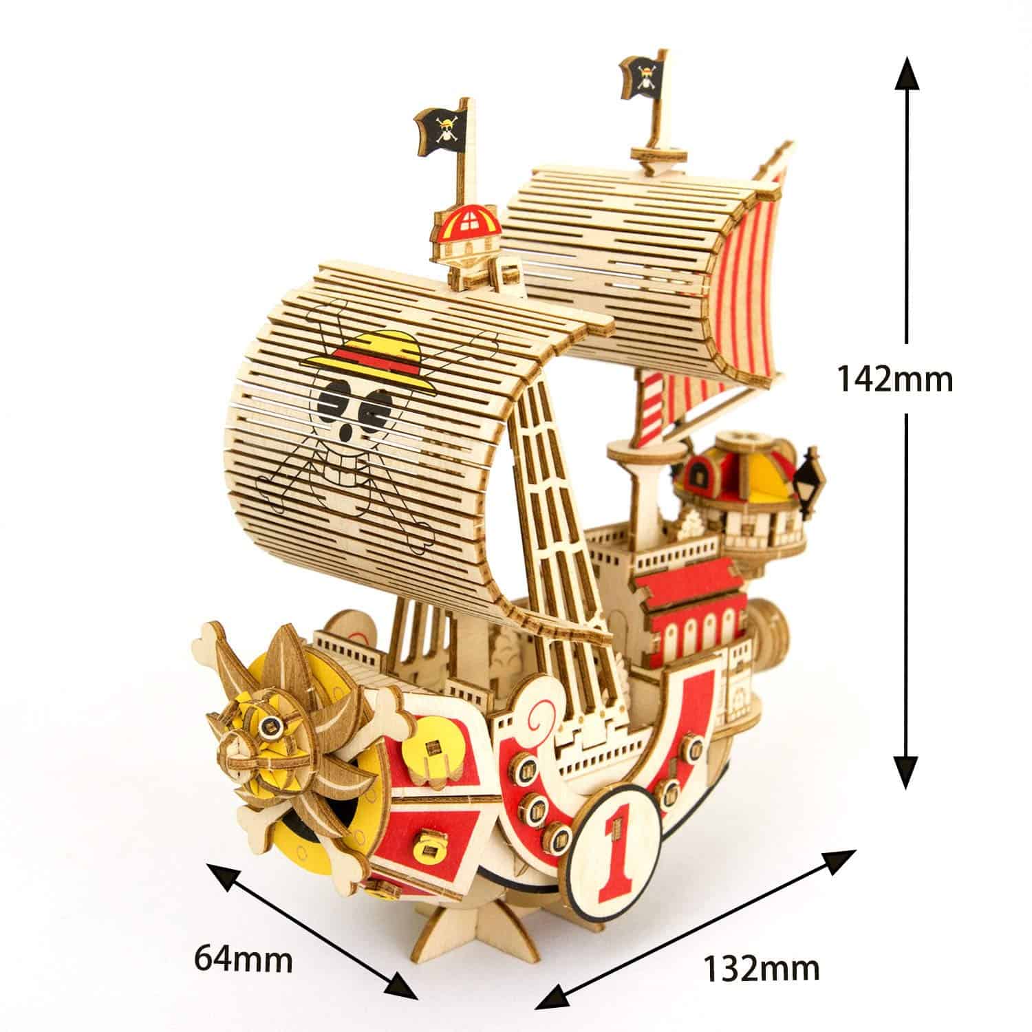 ki-gu-mi Maqueta del Barco Thousand Sunny de One Piece - - Imagen 6