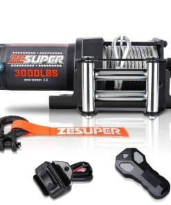 ZESUPER 3000 lb 12V DC Electric Winch Steel Cable Off Road