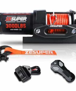 Malacate Eléctrico ZESUPER 3000 lb 12V DC para Remolcar