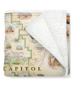 Manta de Polar del Mapa del Parque Nacional Capitol Reef -