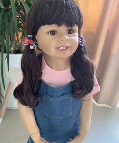 Muñeca Gigante Reborn Niña de 39 pulgadas Cuerpo Completo