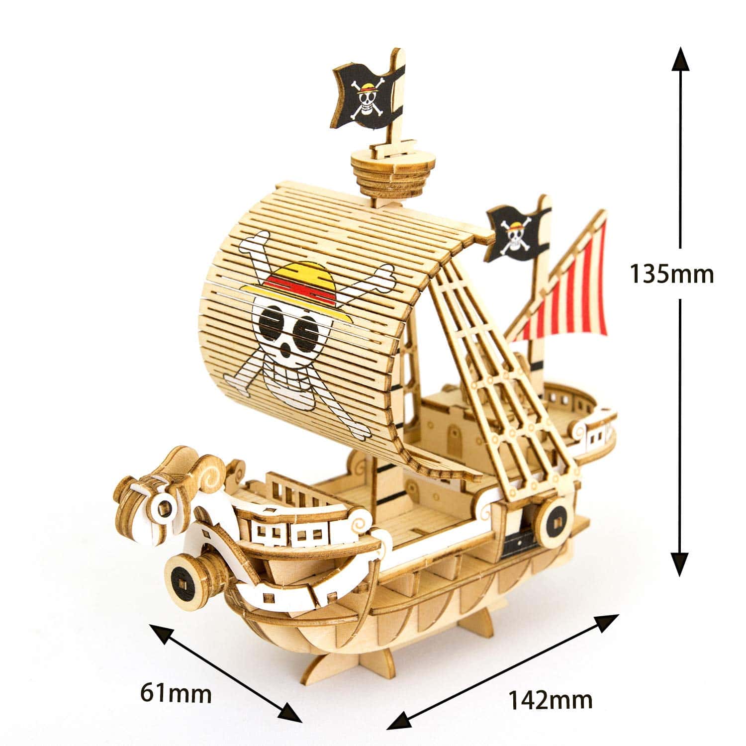 Modelo de barco ki-gu-mi One Piece Going Merry - Serie de - Imagen 6