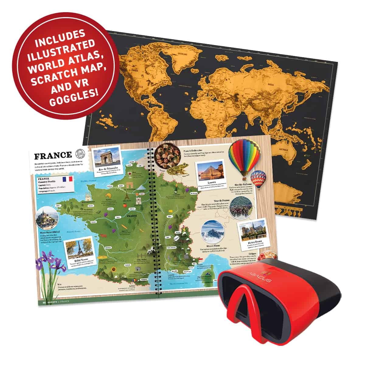 Abacus Brands Virtual Reality World Atlas Gift Box - Atlas - Imagen 4
