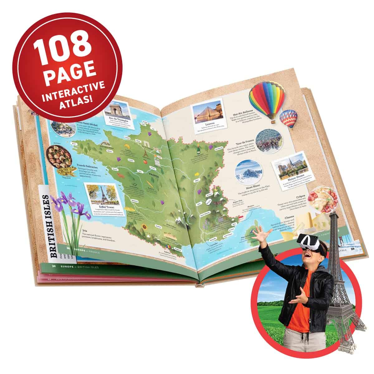 Abacus Brands Virtual Reality World Atlas Gift Box - Atlas - Imagen 5