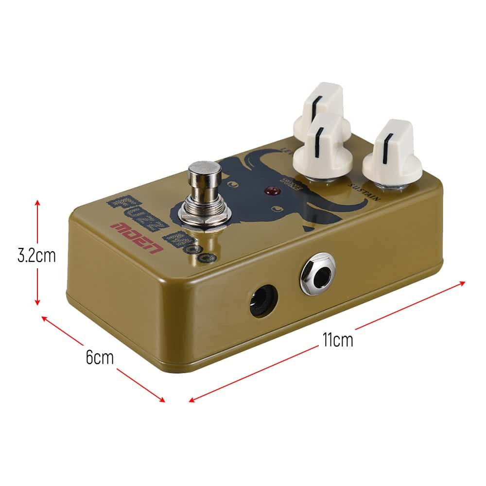 Pedal de Efecto de Guitarra MOEN AM-FZ Fuzz Moo Fuzz True - Imagen 7