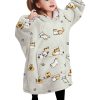 Manta con capucha de KFUBUO para niños con diseño de gato,