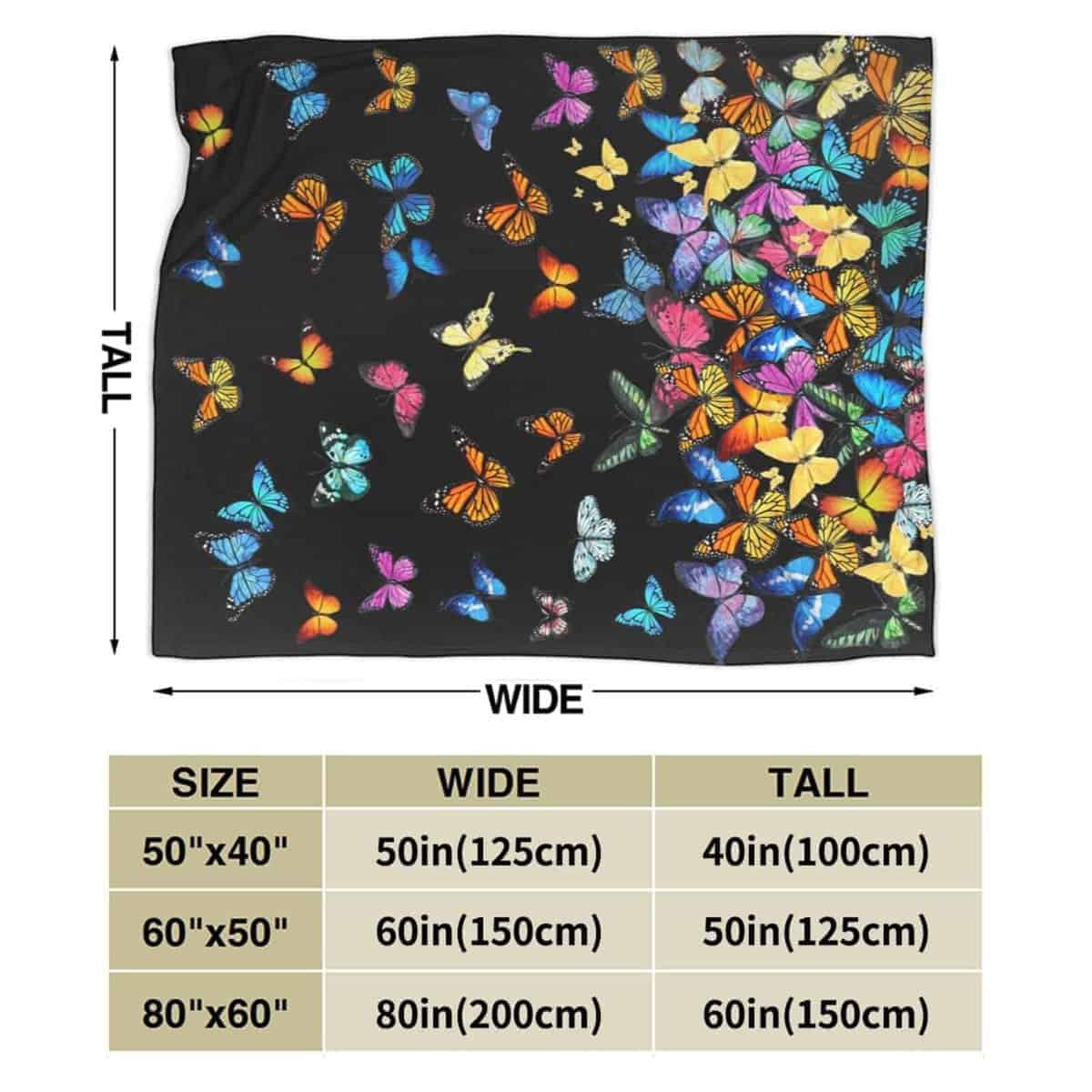 Manta de Mariposa Hermosa Manta de Mariposa Manta de Tiro - Imagen 4