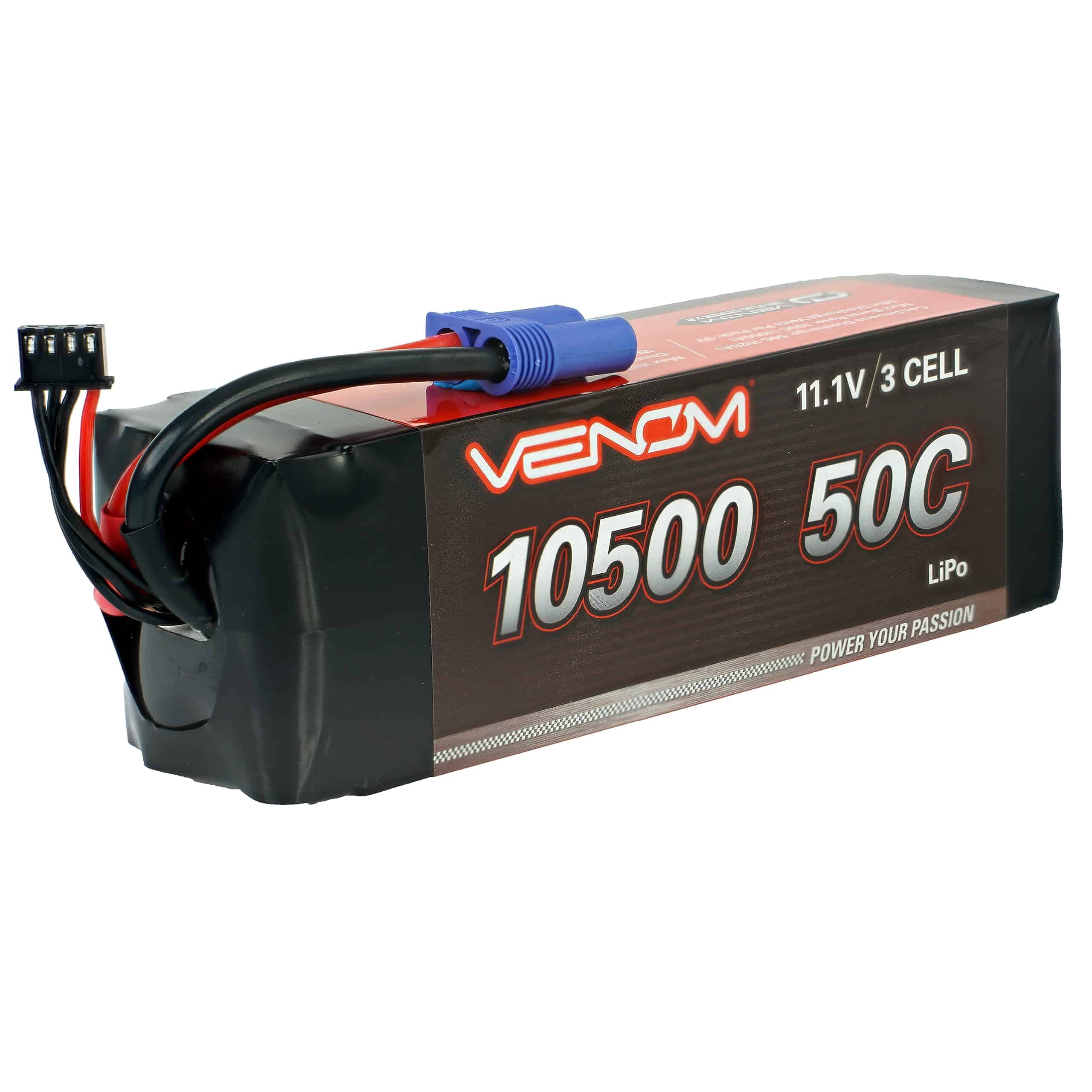 Batería LiPo Venom Drive Series 50C 3S - 10500mAh 11.1V,