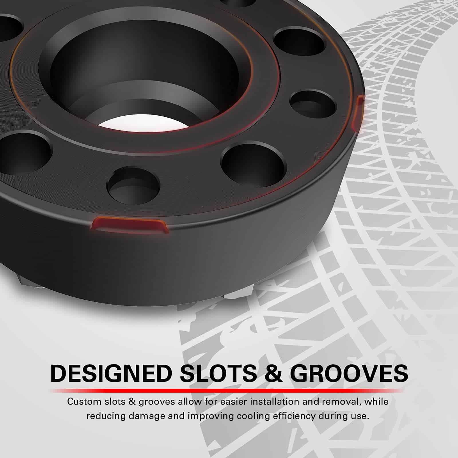 CKAuto 2 Pack 5x5 Separadores de Rueda centrados en el - Imagen 6