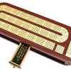 Tablero de Cribbage de Madera de 4 Pistas -Madera de Palisan