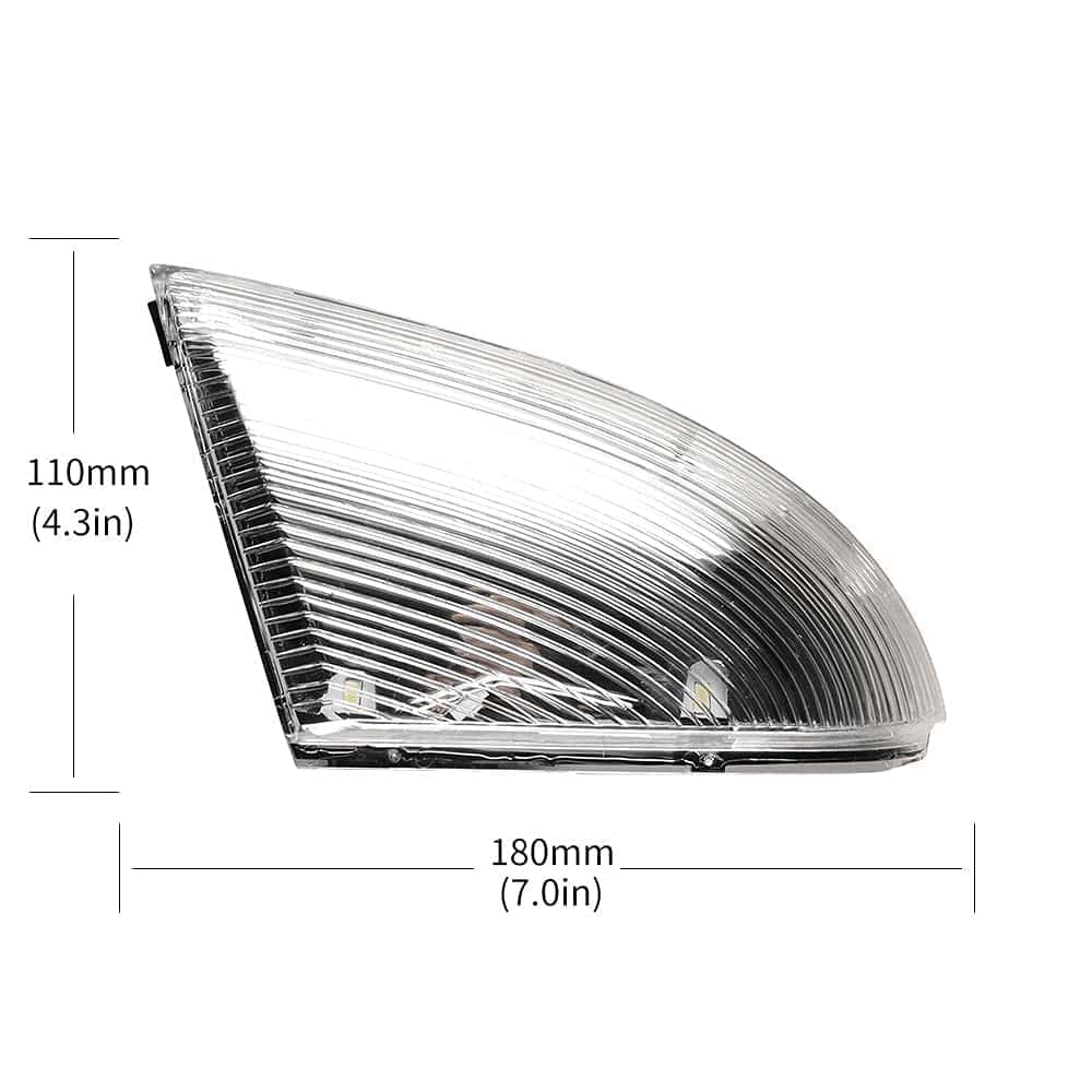 KURL-T 2PCS Luces de Señal de Giro de Espejo Lámpara y - Imagen 4