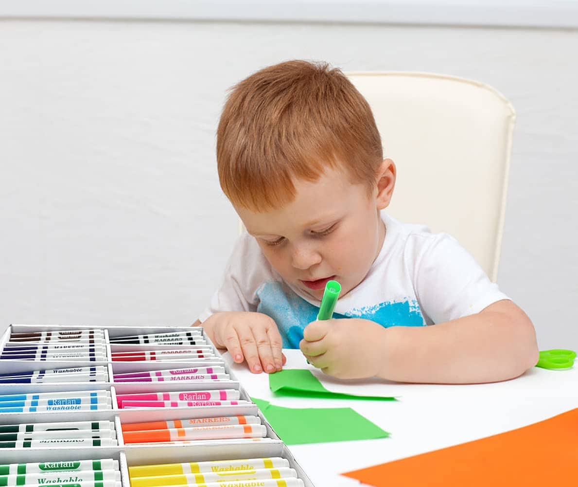 Marcadores Lavables a Granel Rarlan, Marcadores para Niños, - Imagen 8
