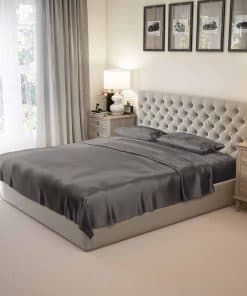 Juego de sábanas de seda 100% Mulberry Park - -Gunmetal