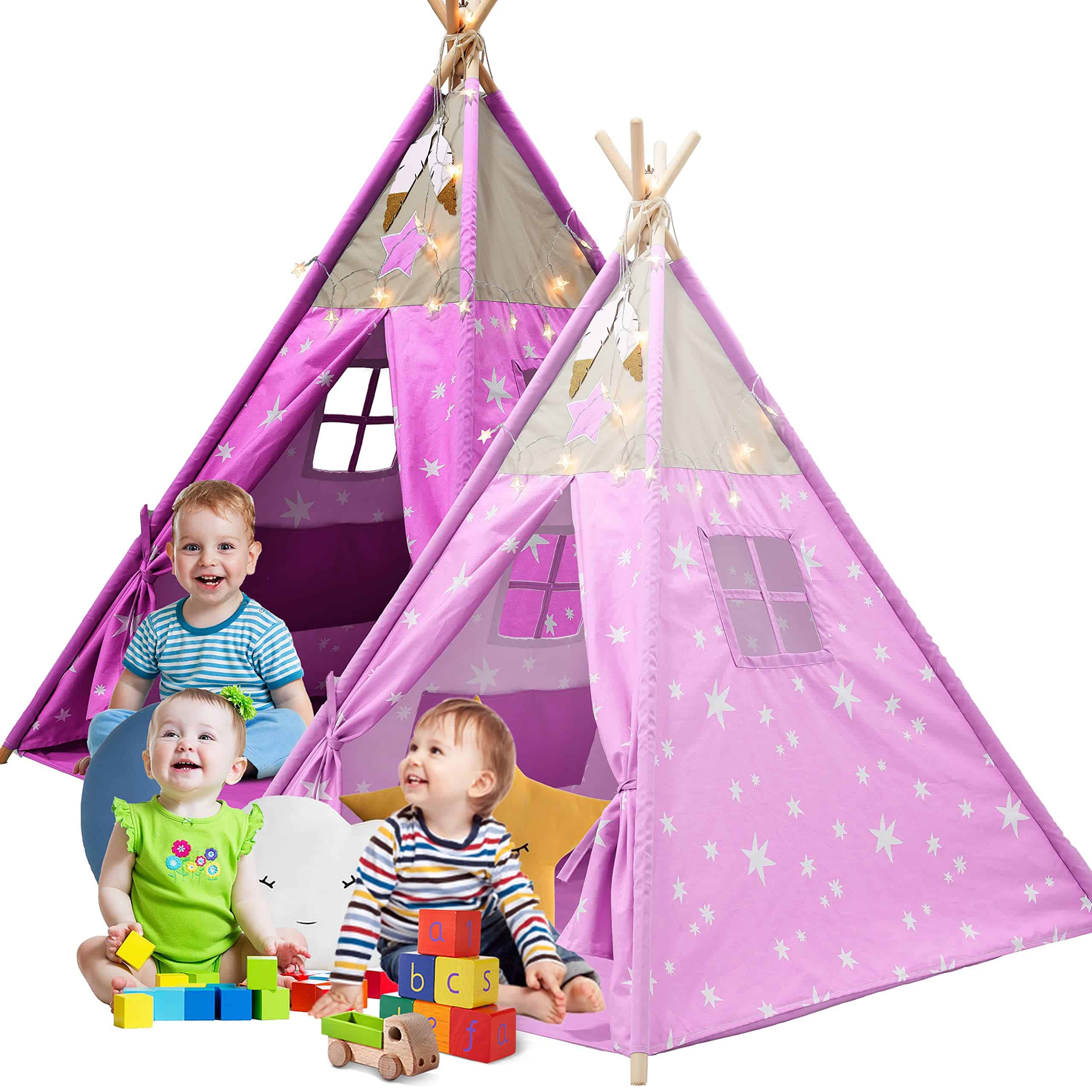Tienda de campaña de algodón Princess Cotton Teepee Kids de