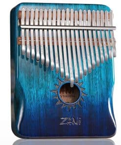 Kalimba 21 Teclas Piano de Pulgar Patrón Helio Instrumento