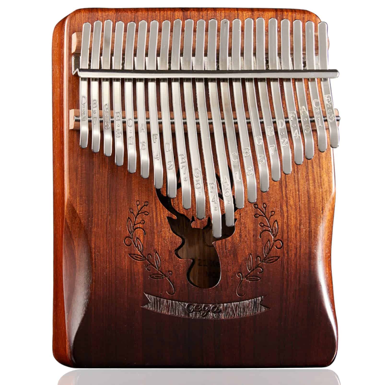 Kalimba 21 Teclas Piano de Pulgar de Madera de Zebrano
