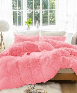 Juego de Funda de Edredón de Felpa Larga LUOYUAN de