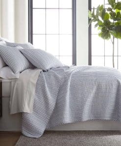 Set de Colcha Levtex Home - Tobago Stripe Azul - Colcha