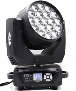 Luz Cabeza Móvil Beam Wash Zoom de 19x15W para Efecto de