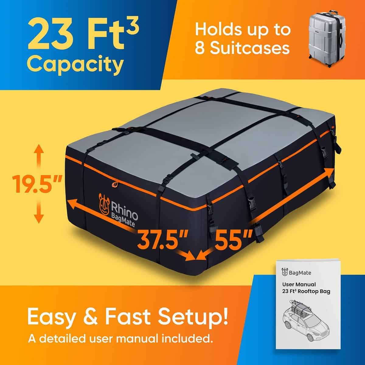 Bolso de Techo Impermeable de Grado Militar BagMate - - Imagen 7