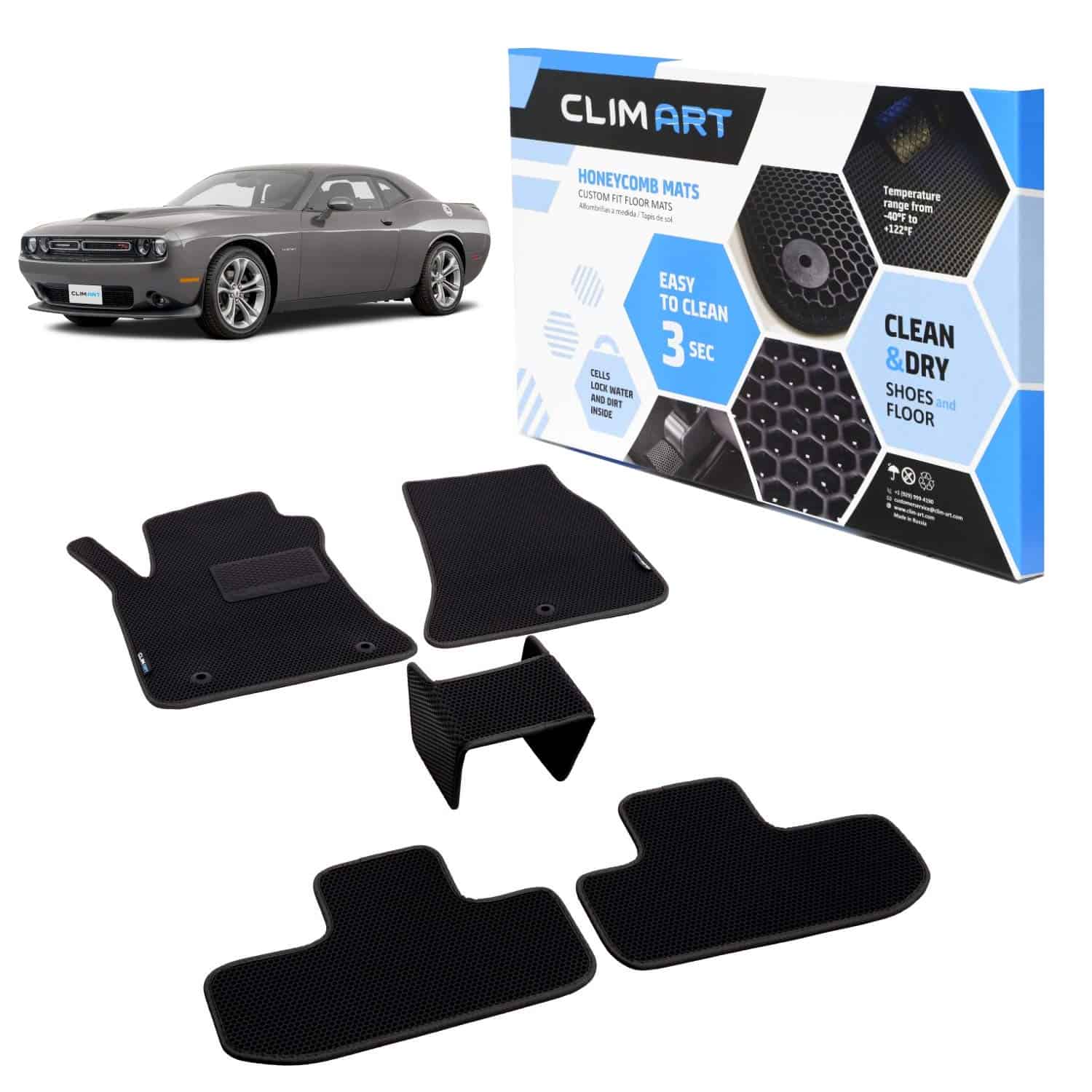 CLIM ART Tapetes a Medida WaterTrap para Dodge Challenger