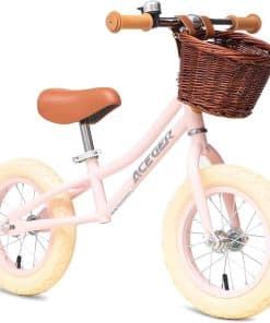 Bicicleta de Equilibrio ACEGER 12" para Niños con Canasta,
