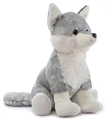 Peluche de lobo gris de The Petting Zoo, -Gris - Imagen 6