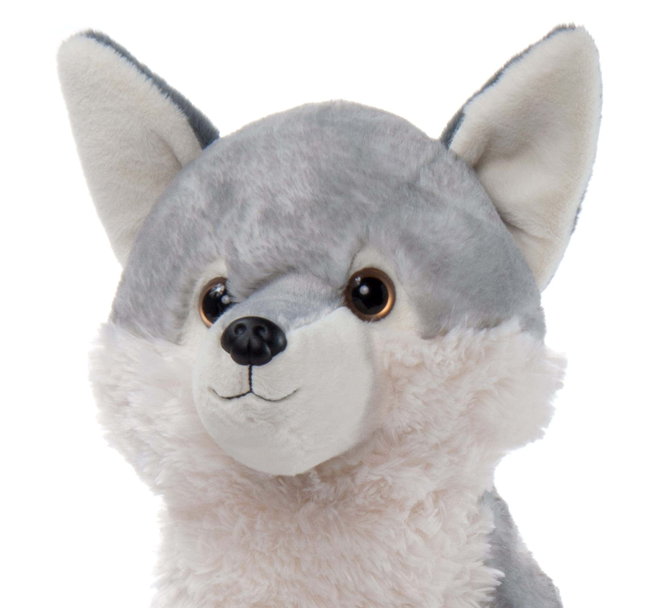 Peluche de lobo gris de The Petting Zoo, -Gris - Imagen 3