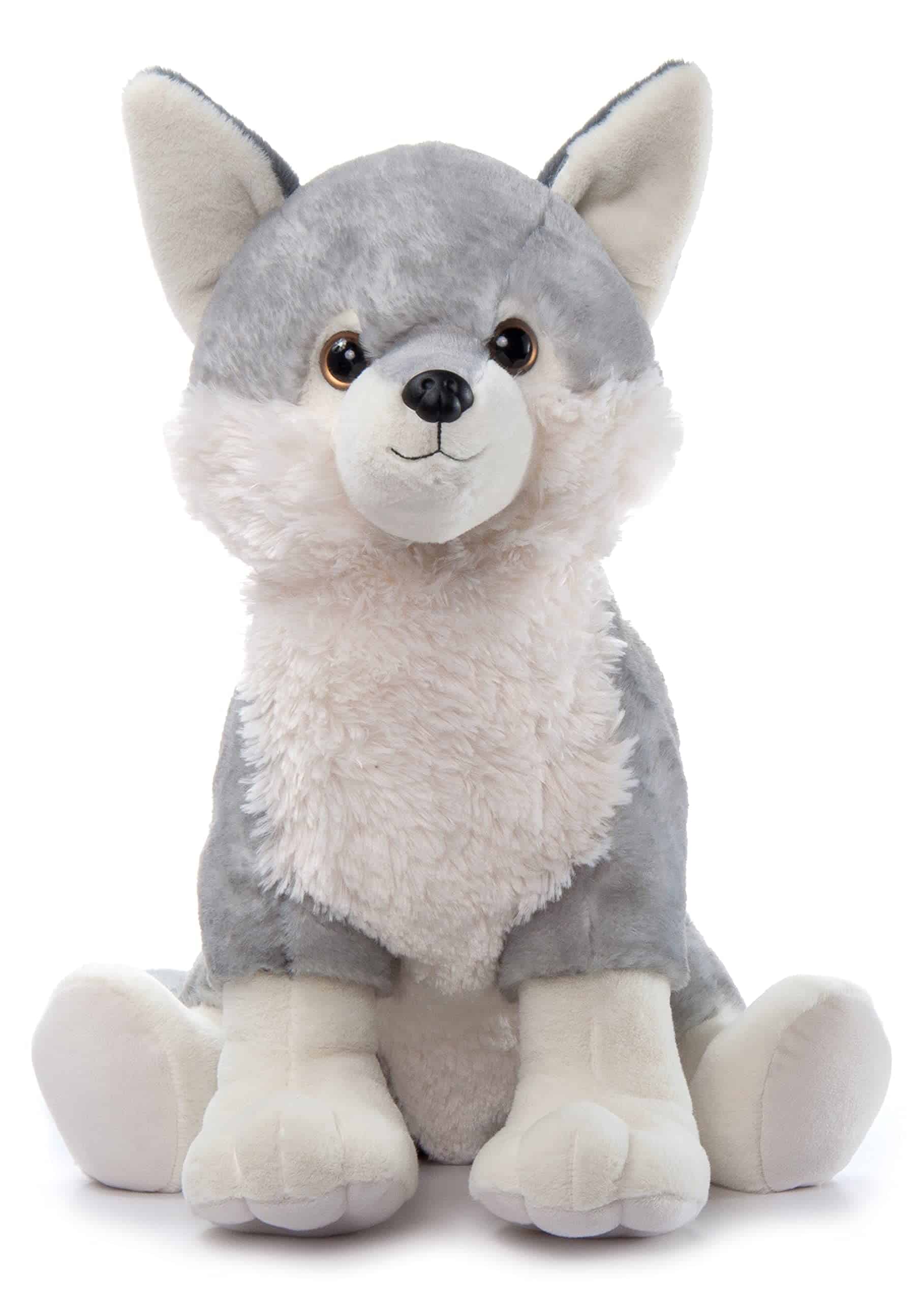 Peluche de lobo gris de The Petting Zoo, -Gris