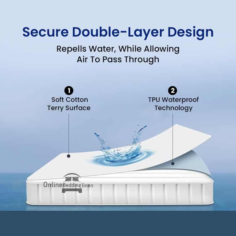 Protector de Colchón Transpirable Impermeable de Algodón - Imagen 7