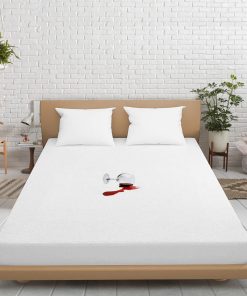 Protector de Colchón Transpirable Impermeable de Algodón