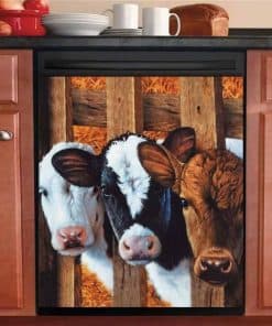 Calcomanía magnética del Lavavajillas de Cocina con Vaca