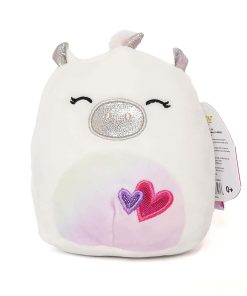 Squishmallows Kellytoy 5 Inch Unicorn Sofia Blanco con
