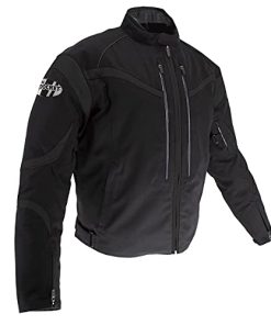 Chamarra Joe Rocket Crossfire para Hombres (Negro/Negro,