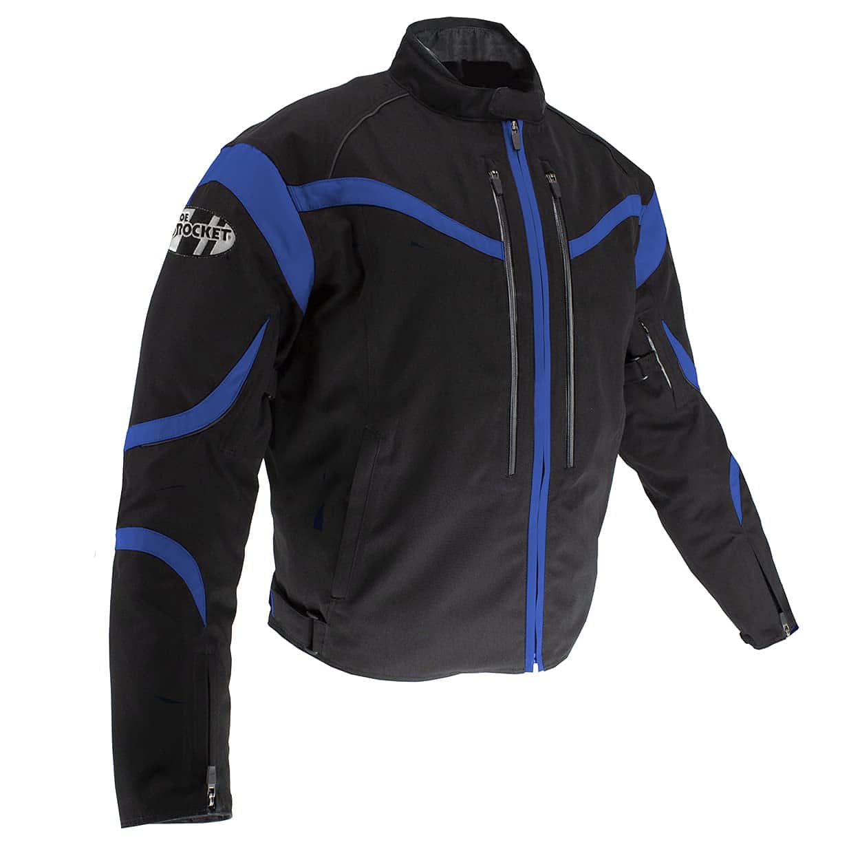 Chamarra Joe Rocket Crossfire para Hombre (Negro/Azul,