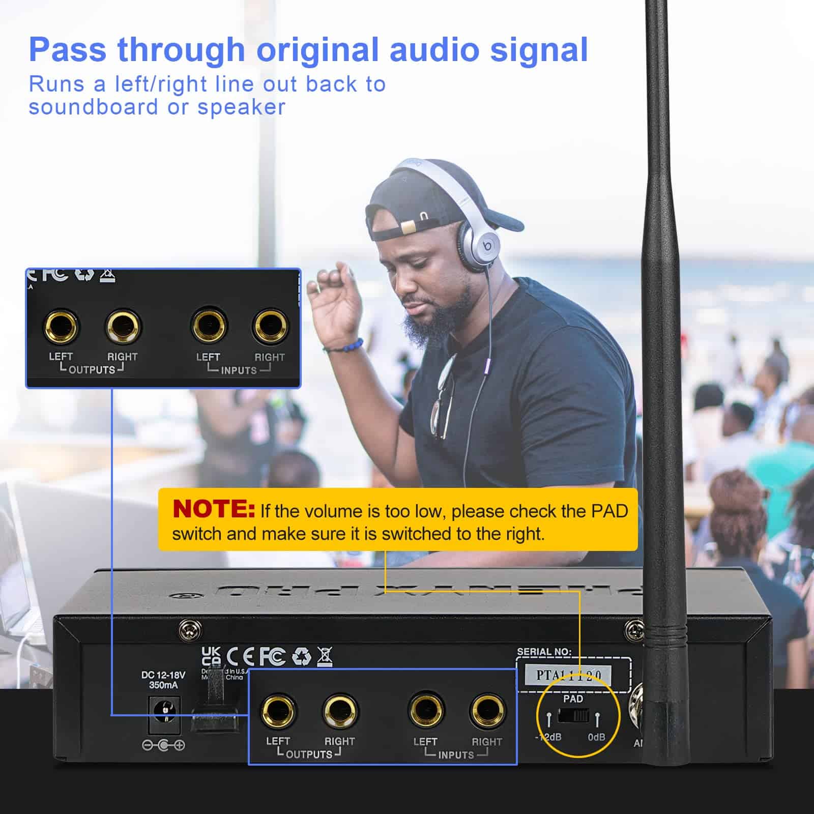 Sistema de Monitor Inalámbrico Phenyx Pro UHF Mono, Sistema - Imagen 4