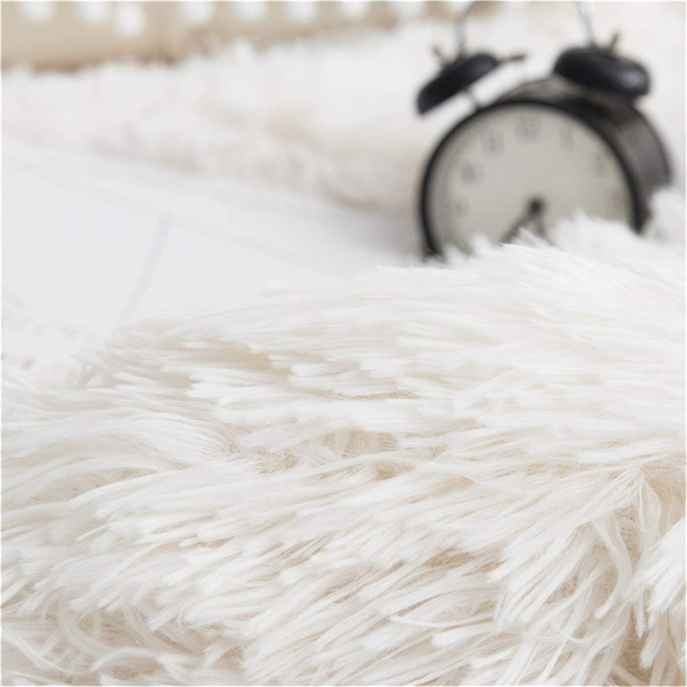 Juego de Funda Nórdica de Piel Sintética Blanca MOOWOO, - Imagen 7