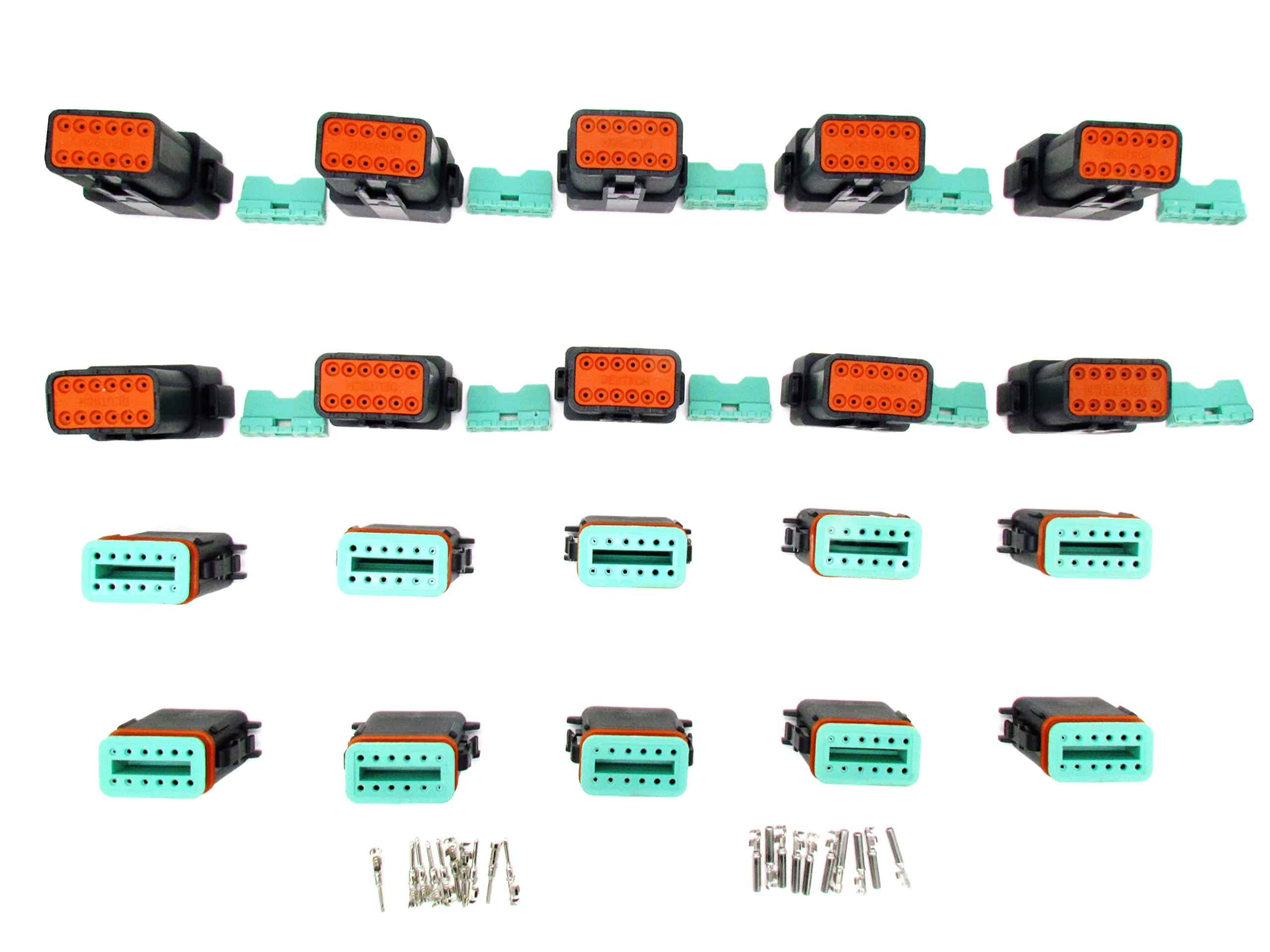 CNKF 10Sets Kit Conector DT a Prueba de Agua Plástico - Imagen 5