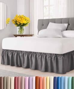 Faldón Ajustable para Cama - Color Gris Oscuro - para Camas