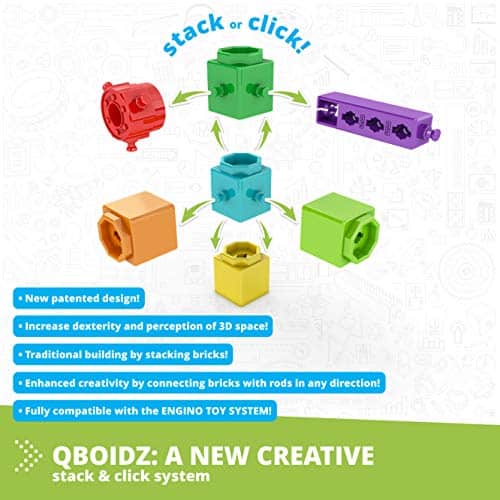 Bloques de Construcción de Coche de Carreras Engino QBOIDZ - Imagen 8