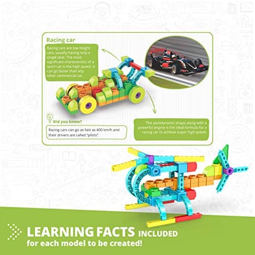 Bloques de Construcción de Coche de Carreras Engino QBOIDZ - Imagen 5