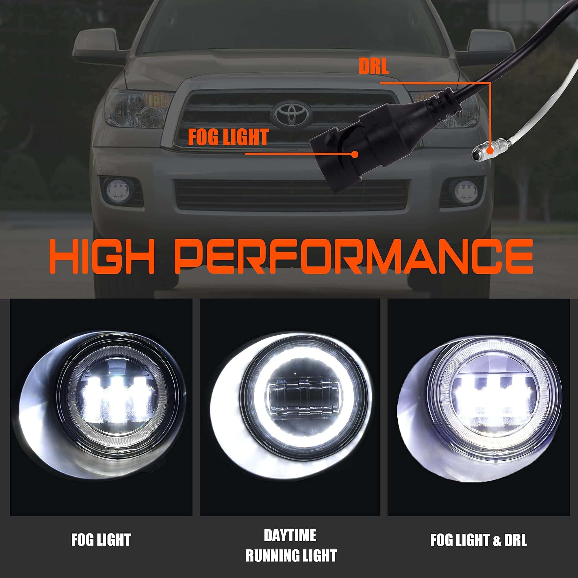 Luces antiniebla LED con luces de circulación diurna - Imagen 5